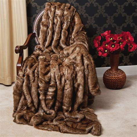 overstock faux fur throw.